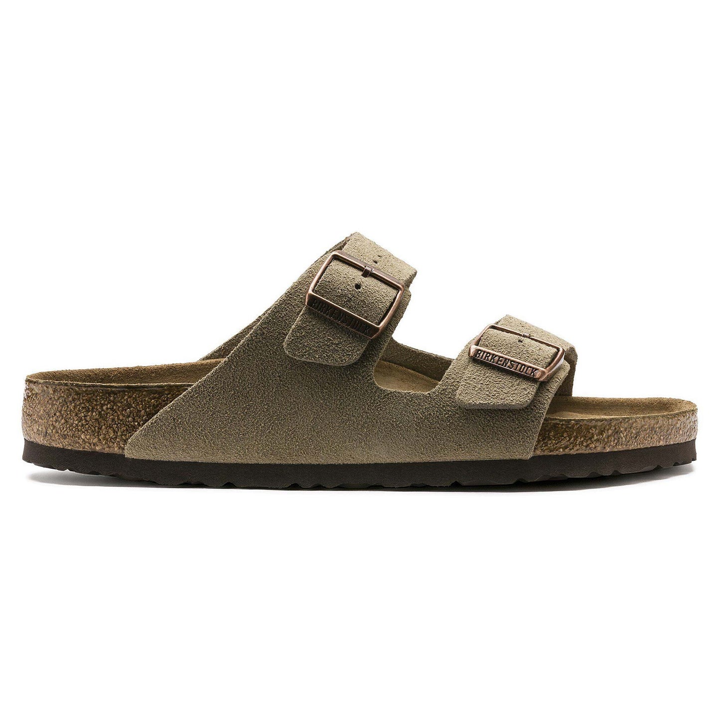 Sandali Arizona Soft Unisex Birkenstock Camoscio Taupe | Calzata Stretta 951303 (41-46)