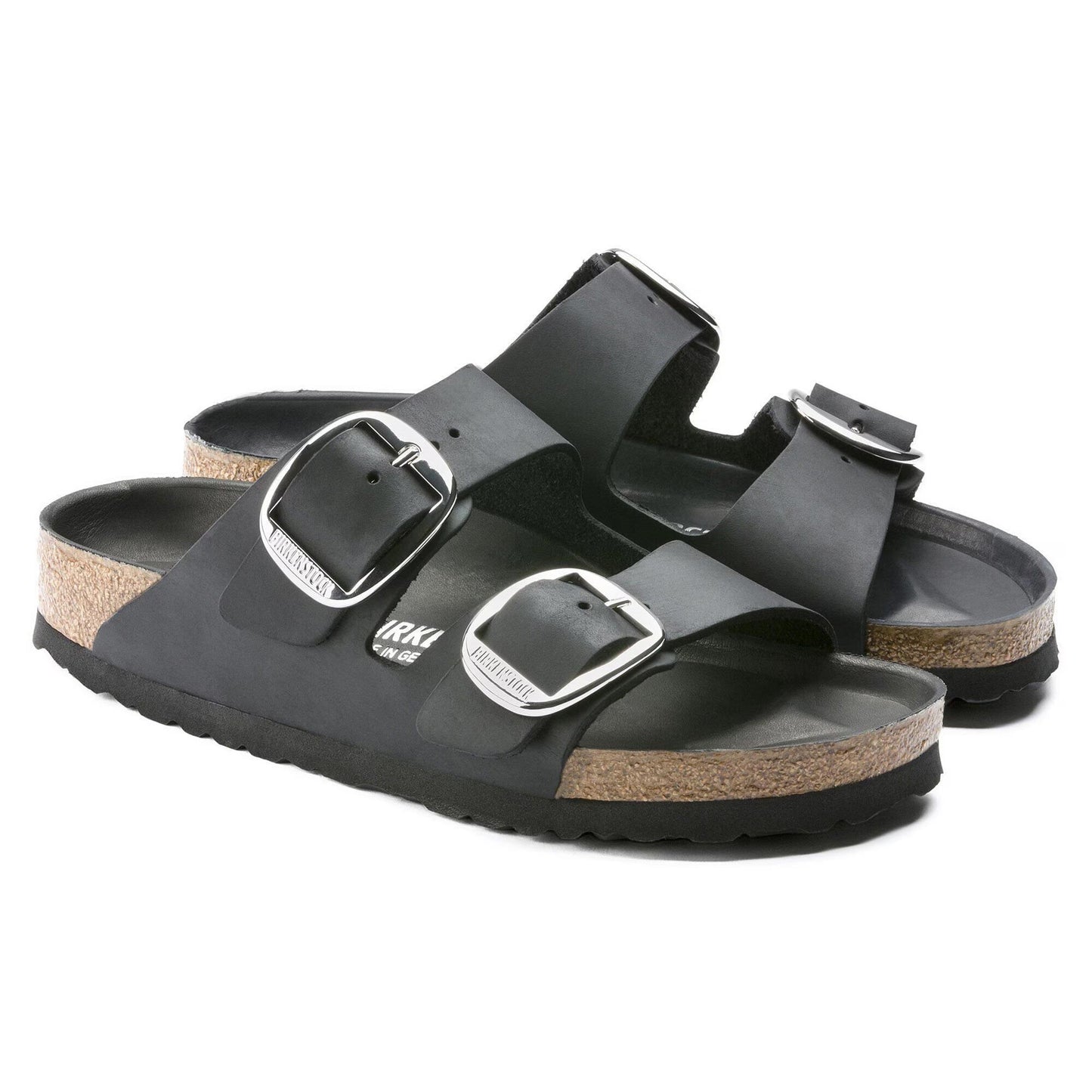 Sandali Arizona Big Buckle Birkenstock in pelle nera 1011075