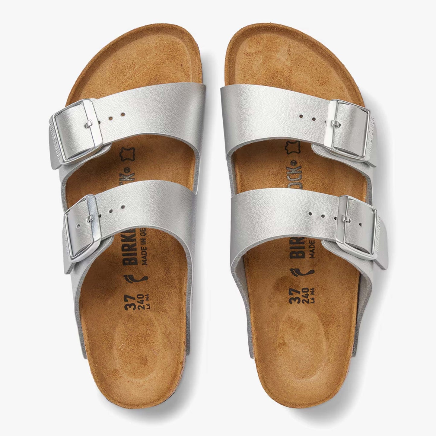 Sandali Arizona argento Birkenstock 1012283