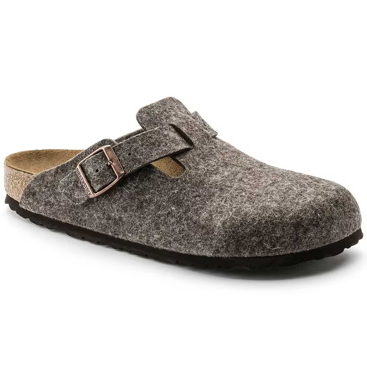 Sabot Birkenstock Boston Cacao 160583 Feltro Lana (41-46)