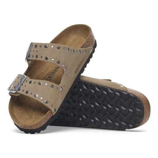 Sandali Arizona Rivet Birkenstock camoscio taupe 1029390