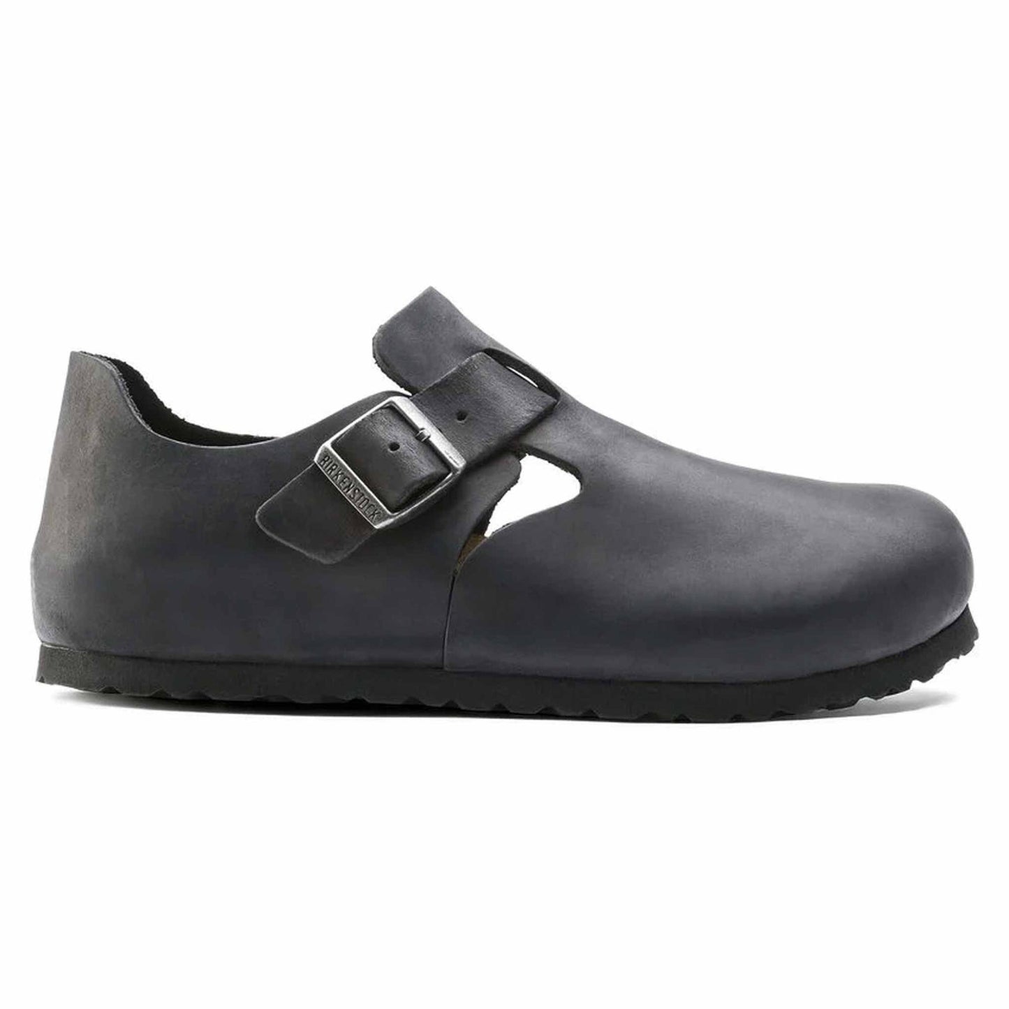 Birkenstock London Nero 166543 Scarpe in Pelle Oliata (41-45) | Calzata Stretta