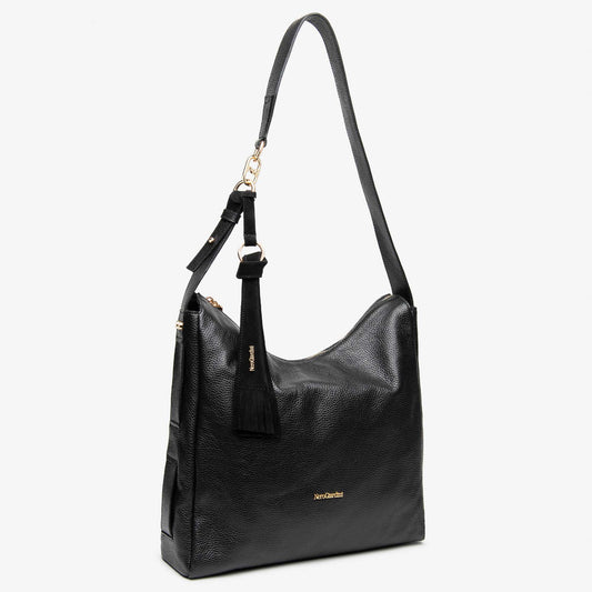 Borsa Hobo NeroGiardini Donna in Pelle Nera I644331D-100 | Autunno Inverno