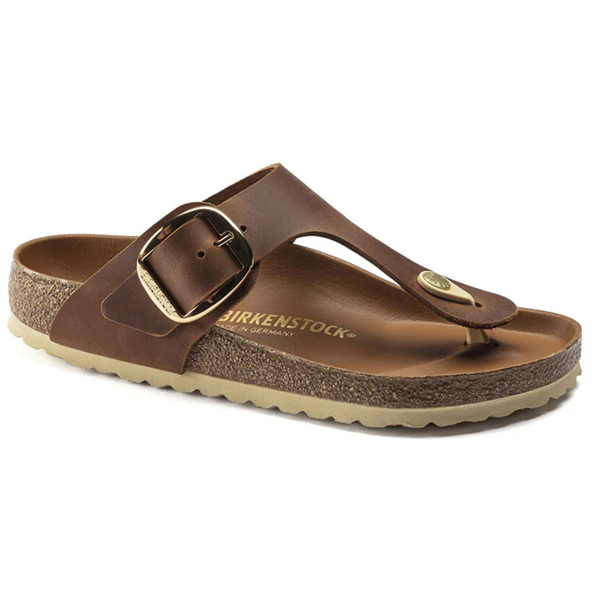 Sandali Gizeh Big Buckle Birkenstock 1018745 marrone cognac