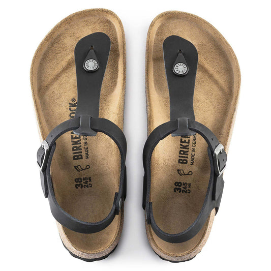 Sandali Birkenstock Kairo Nero infradito con cinturino unisex | Calzata Normale 147111 (41-47)