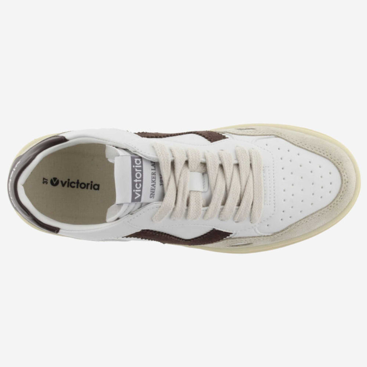 Scopri le sneakers Victoria Seul 1257136 donna bianco e marrone: comode, versatili e dal look rétro. Acquista online da Toma Calzature
