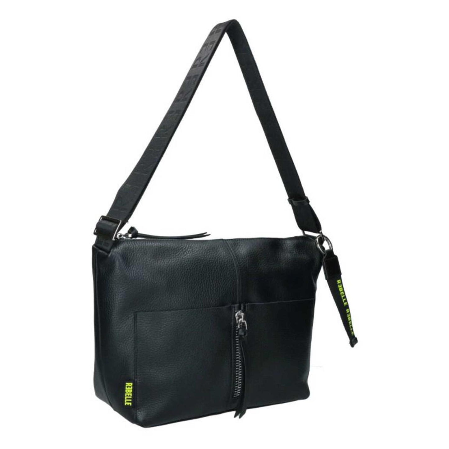Borsa a spalla REBELLE LYCAENA BIG borsa donna in pelle nera