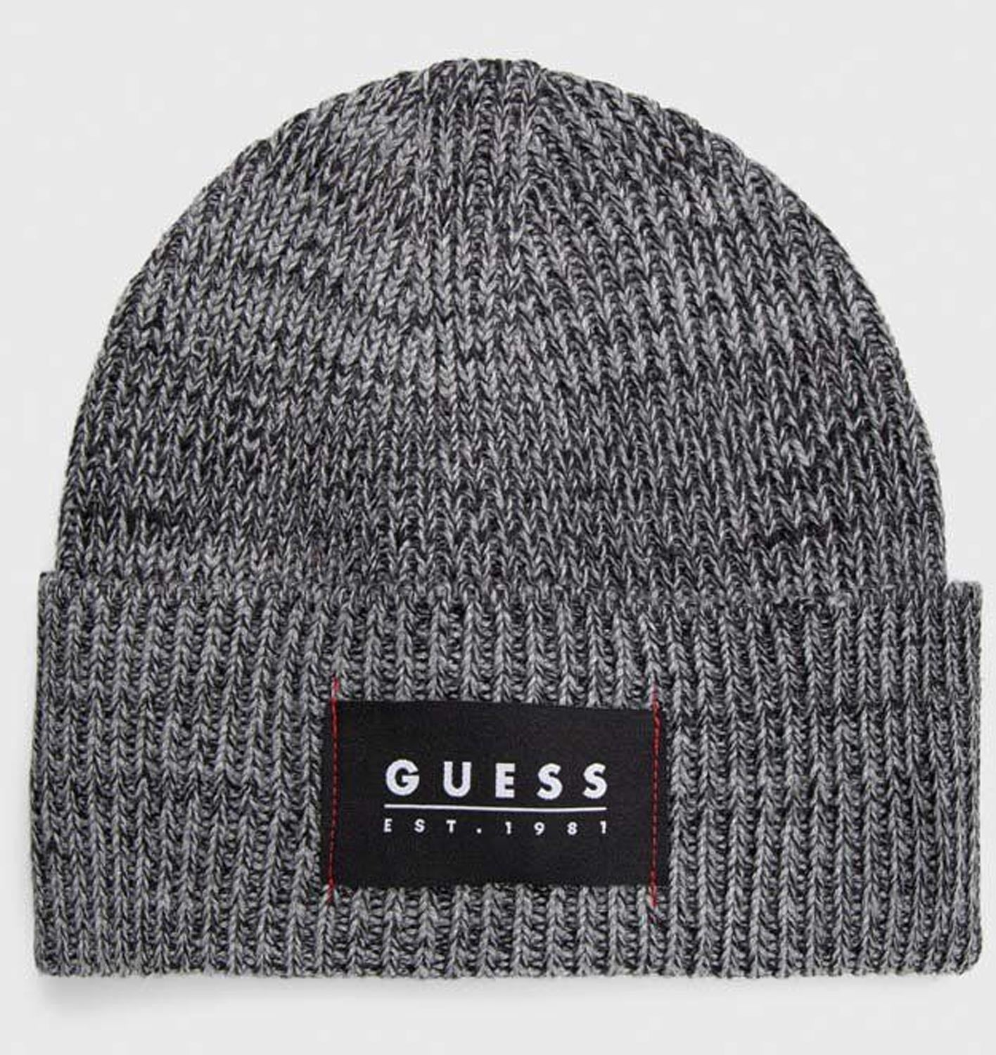 Cappello Guess art.AM5026-POL01 berretto cuffia nero/grigio