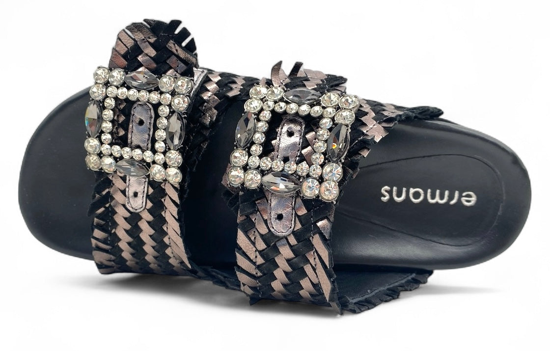 Sandali Ermans art.4000 platform nero