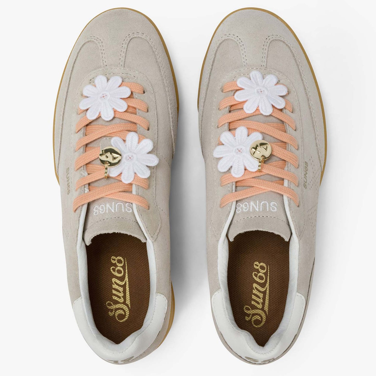 Sneakers SUN68 California Sun Suede Donna Z36248-31 Panna | Di Tendenza e Comode