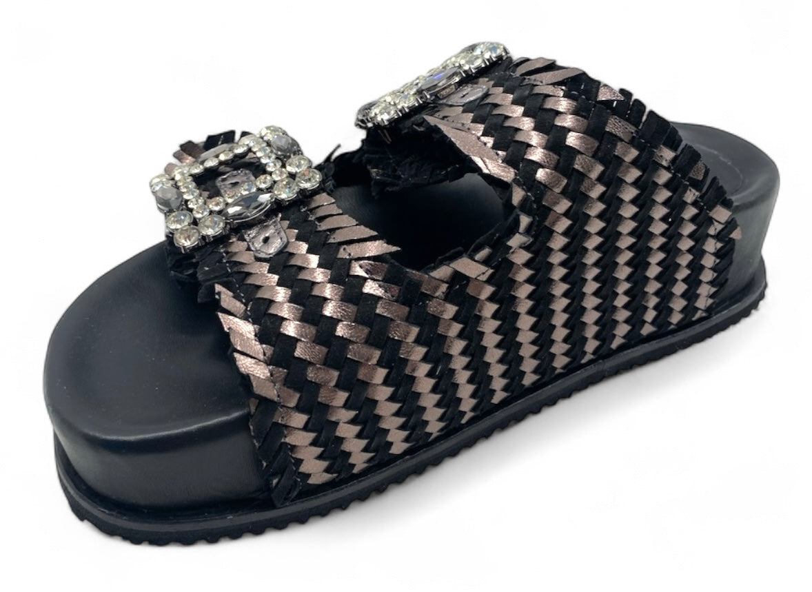 Sandali Ermans art.4000 platform nero