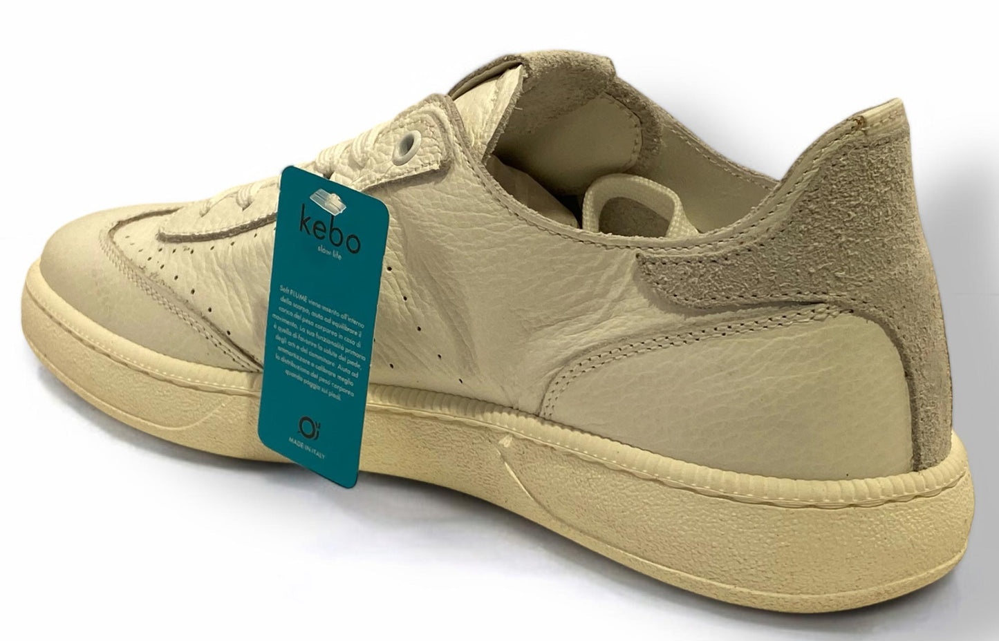Sneaker KEBO LG5020 scarpe uomo pelle bianco