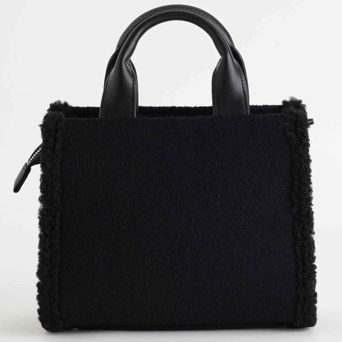 Borsa a mano PashBag Marge 20165 con orsetto in teddy Nera | Autunno Inverno