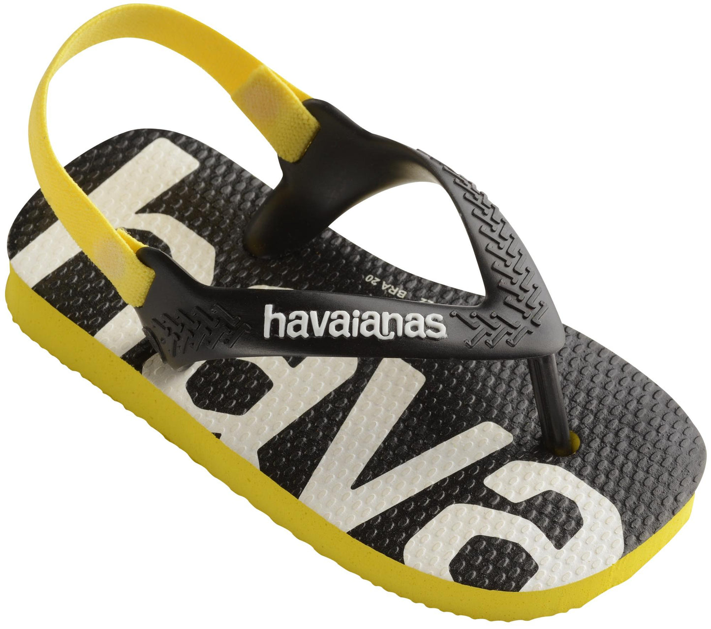Sandali infradito Havaianas Baby Logomania giallo 41457952197