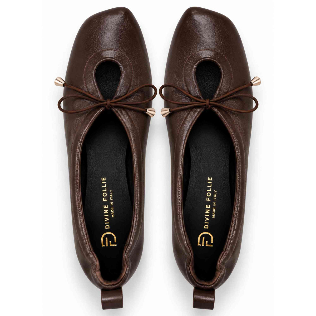Ballerine Divine Follie "LW43" donna pelle marrone