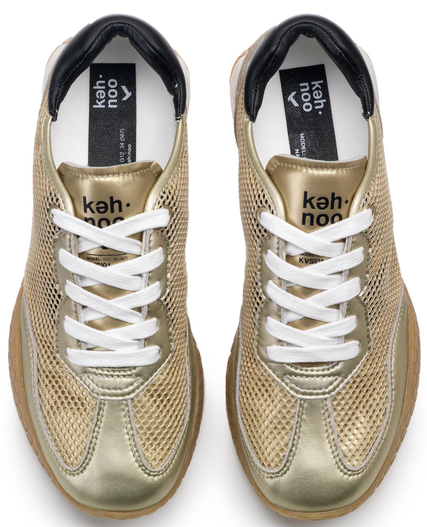 Sneakers Keh-Noo 9763 scarpe donna oro
