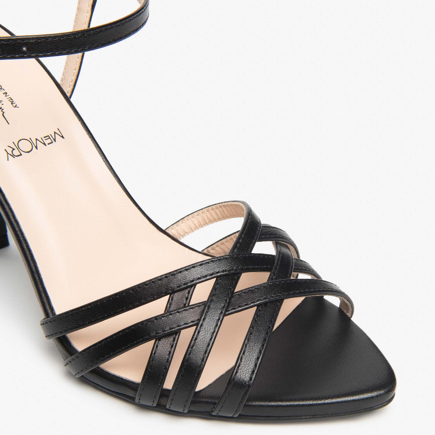 Sandali NeroGiardini Donna Tacco Alto E615651-100 in Pelle | Eleganti e Raffinati