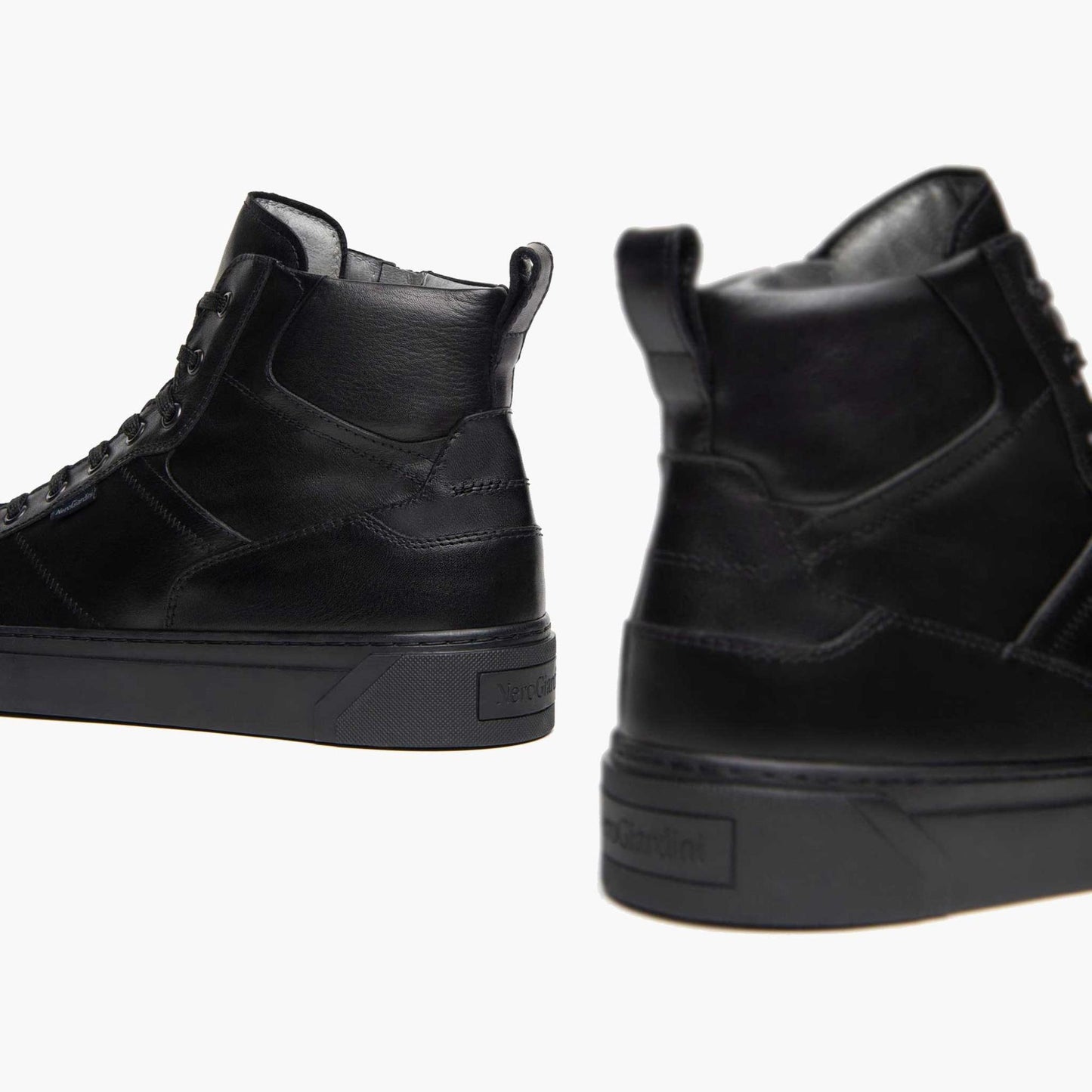 Sneaker Mid NeroGiardini I400451-100 I400451 0451 scarpe