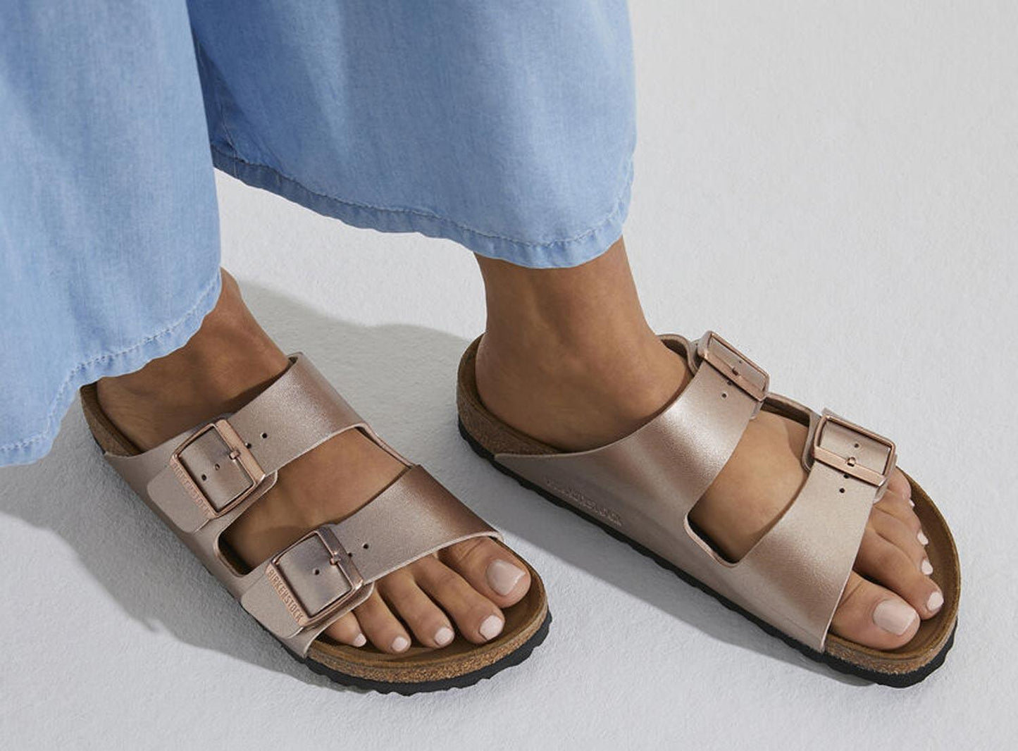 Sandali Arizona Birkenstock 1023960 rame metallizzato (35-41)