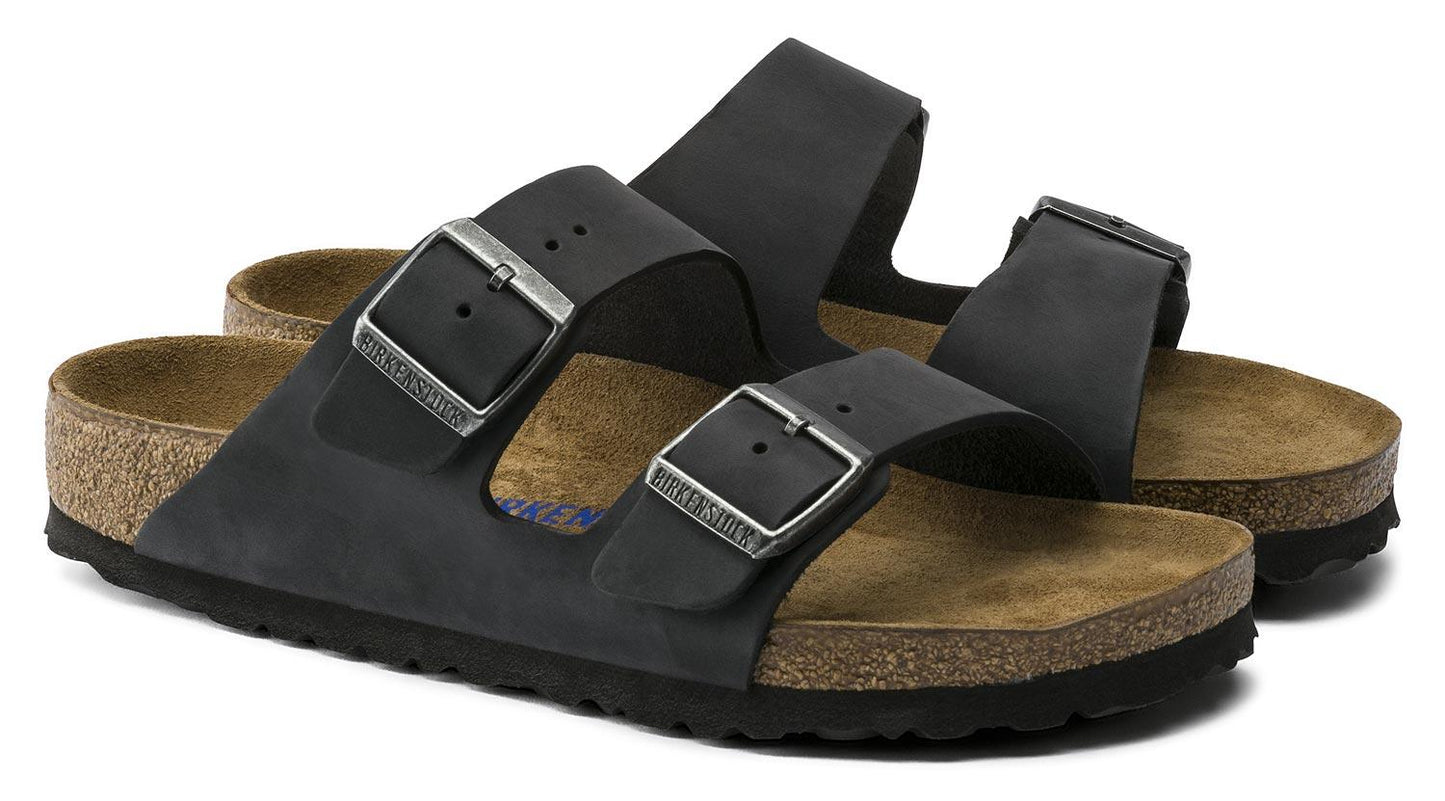 Sandali Birkenstock Arizona Soft 752483 Nero oliato (35-46)