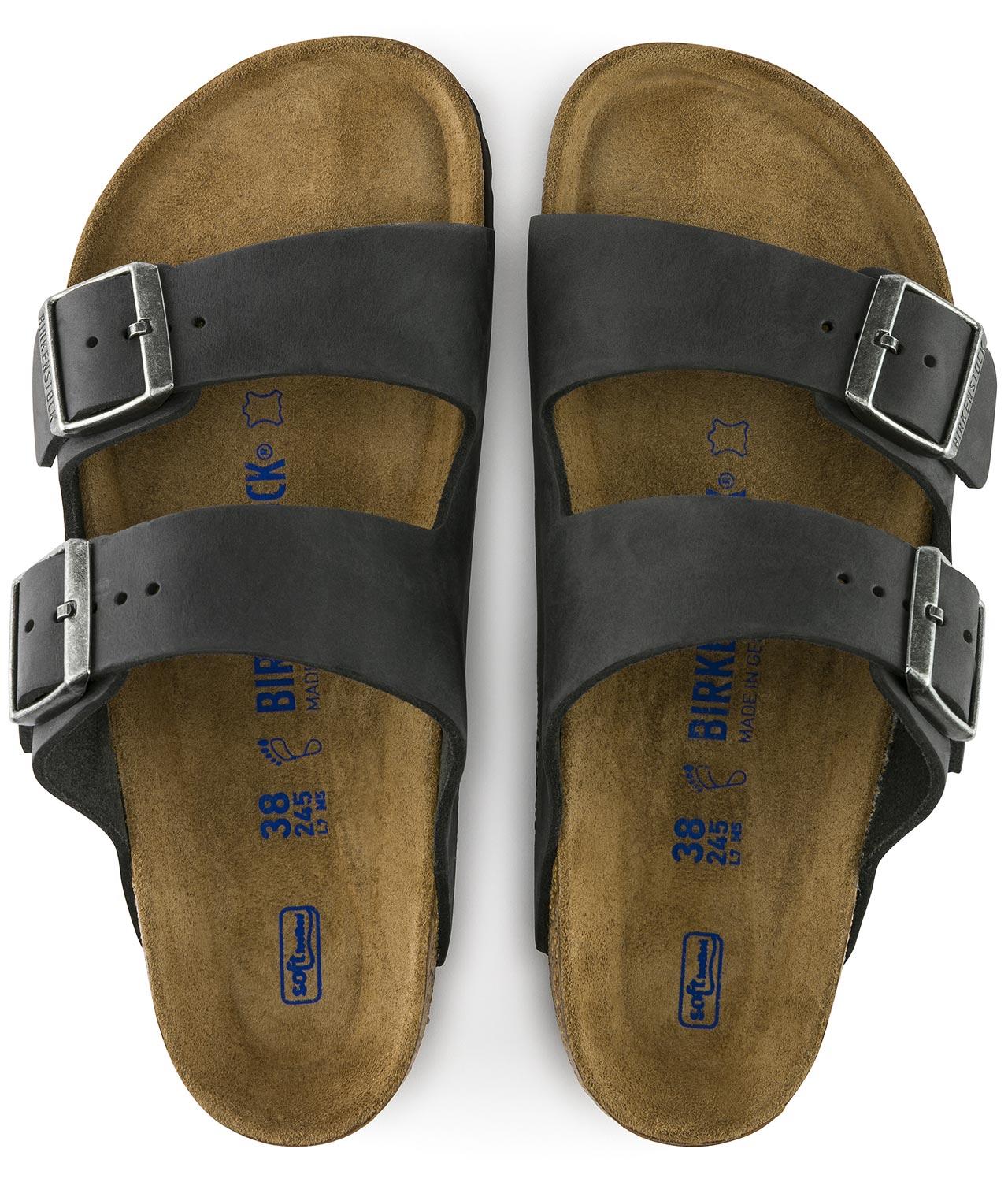 Sandali Birkenstock Arizona Soft 752483 Nero oliato (35-46)
