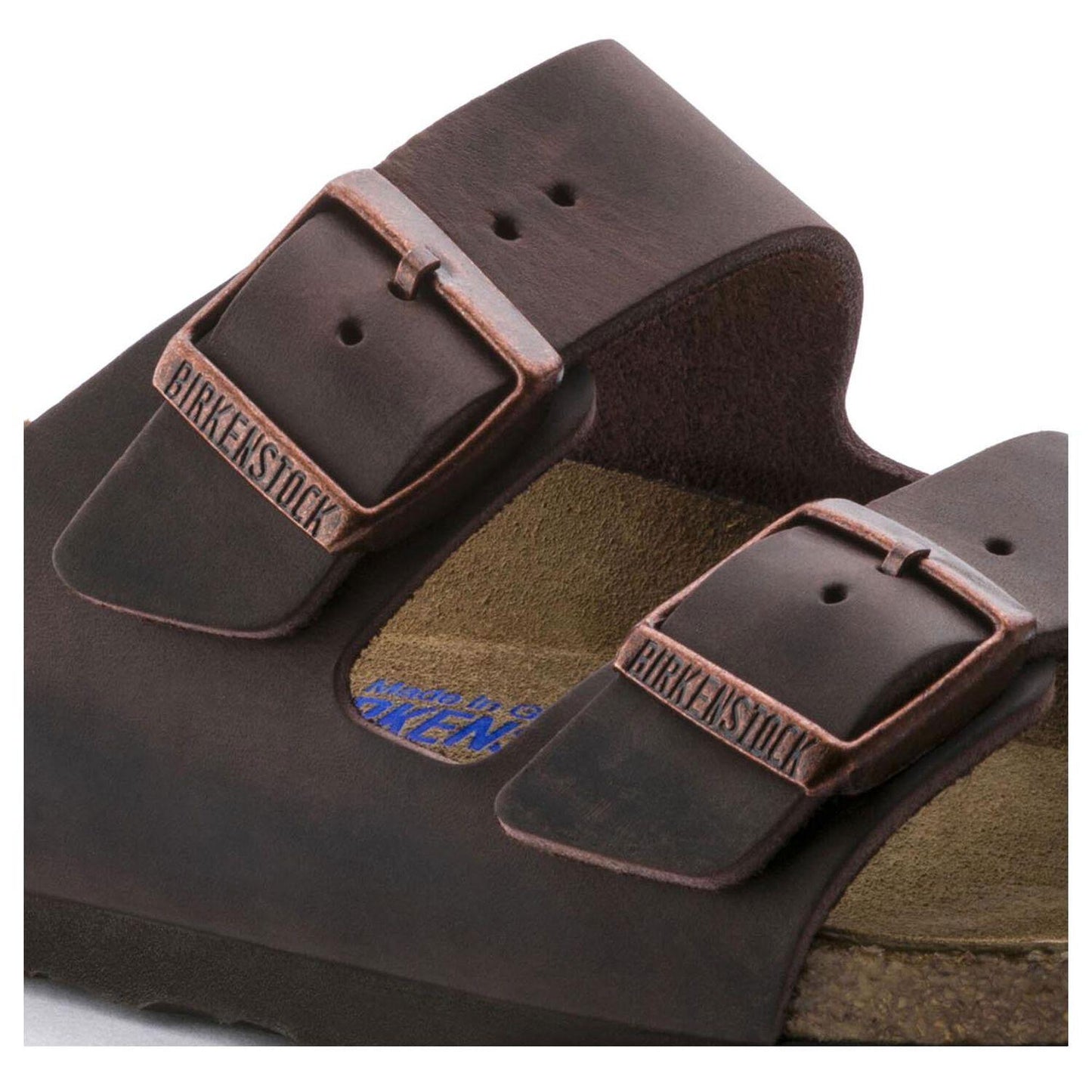 Sandali Arizona Soft Birkenstock 0452763 in pelle marrone habana (41-46)