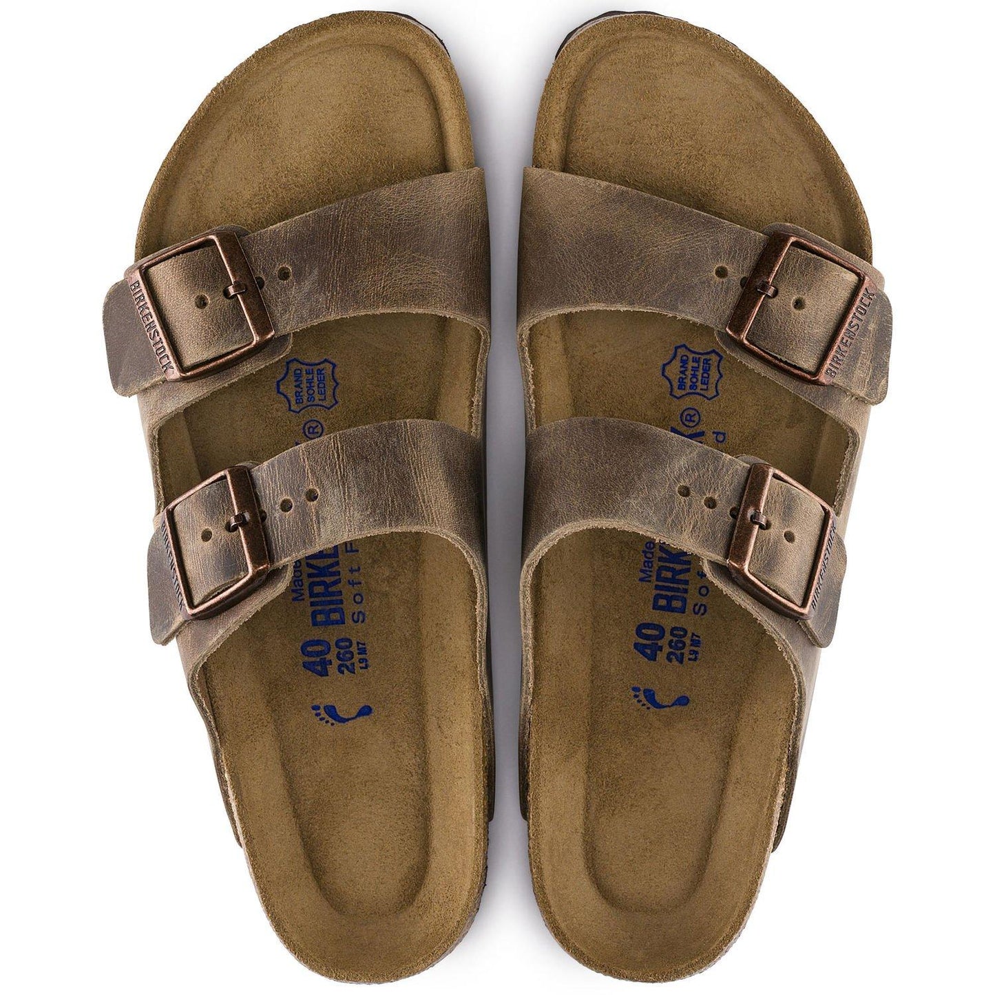 Sandali Birkenstock Arizona Soft 552813 Marrone tabacco (42-47)