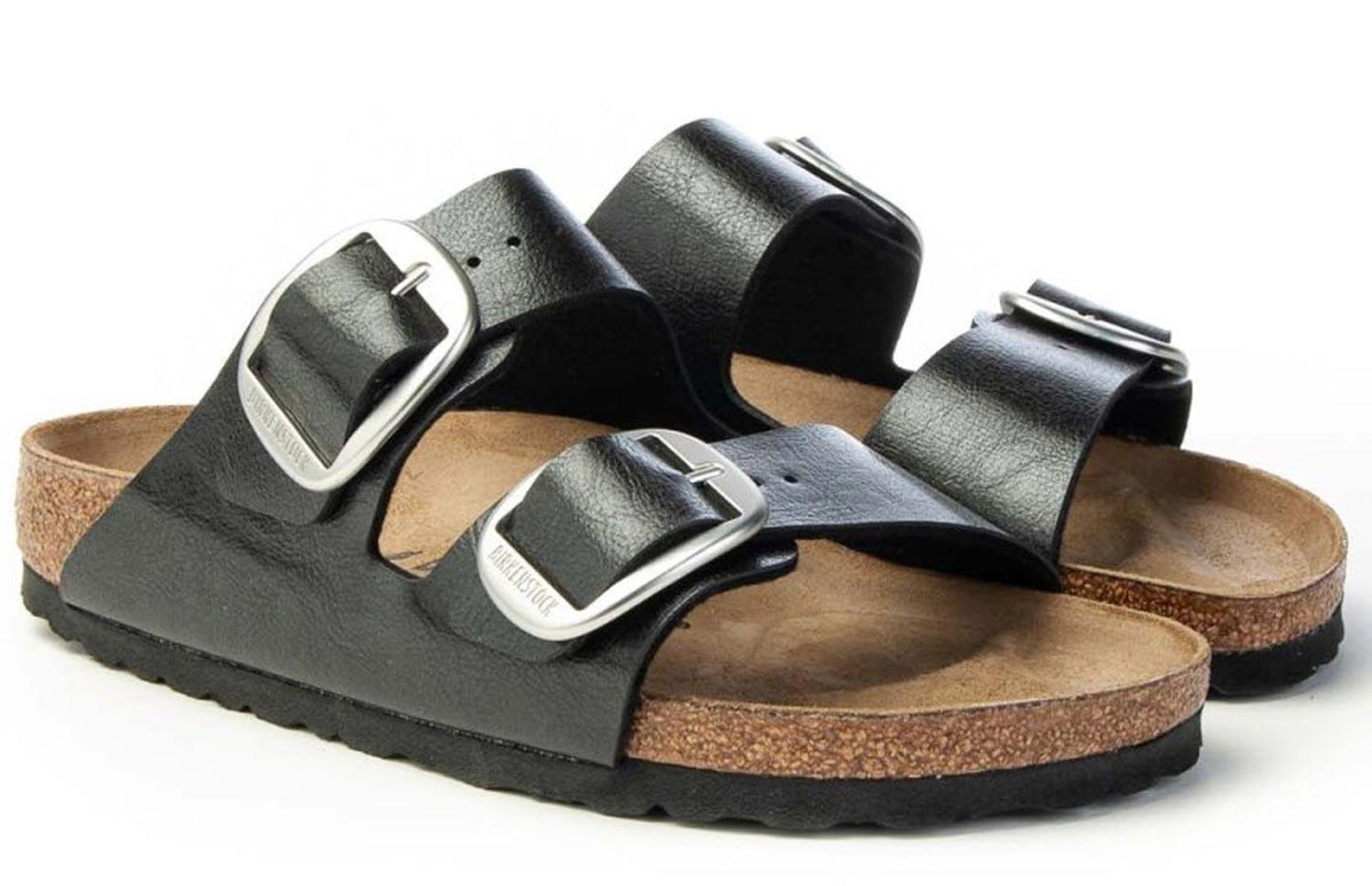 Sandali Arizona Big Buckle Birkenstock perlato nero 1027413 (35-41)