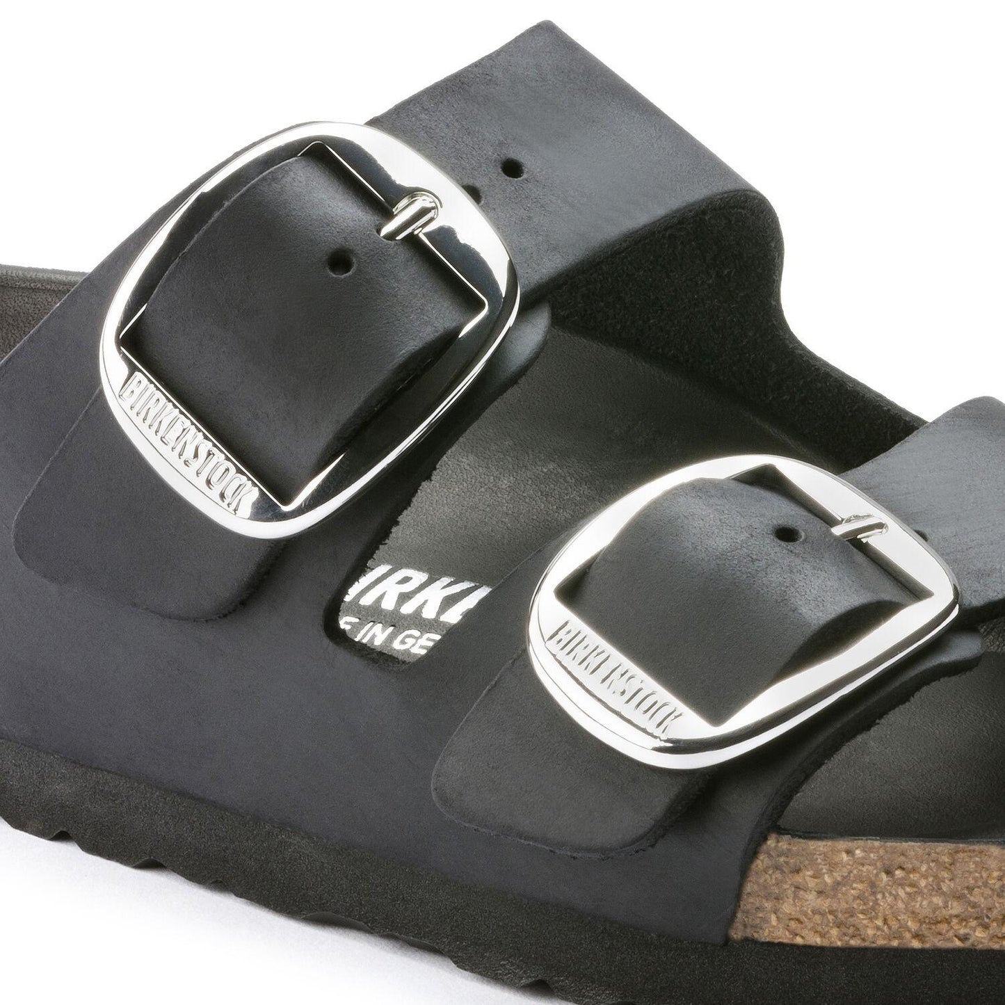 Sandali Arizona Big Buckle Birkenstock in pelle nera 1011075 (35-41)