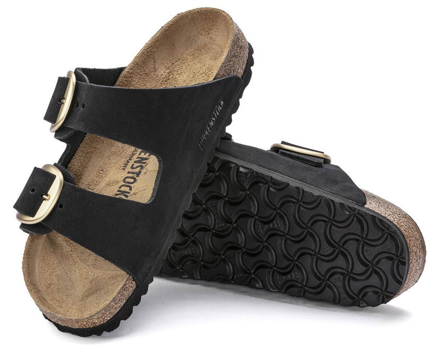 Sandali Arizona Big Buckle Birkenstock in nubuck nero 1023290 (35-41)