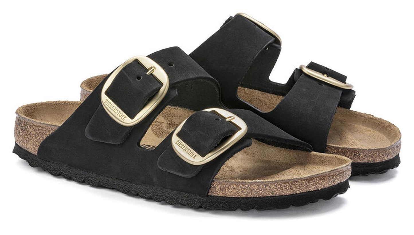 Sandali Arizona Big Buckle Birkenstock in nubuck nero 1023290 (35-41)