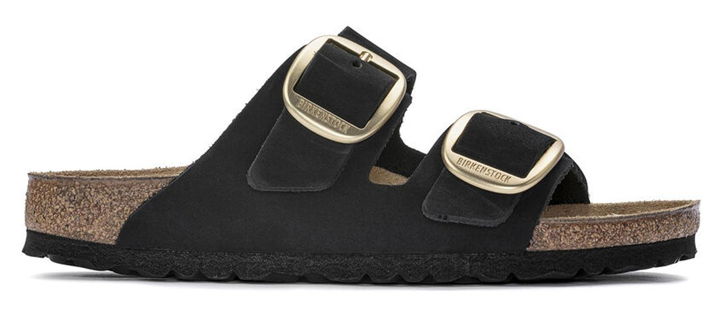 Sandali Arizona Big Buckle Birkenstock in nubuck nero 1023290 (35-41)