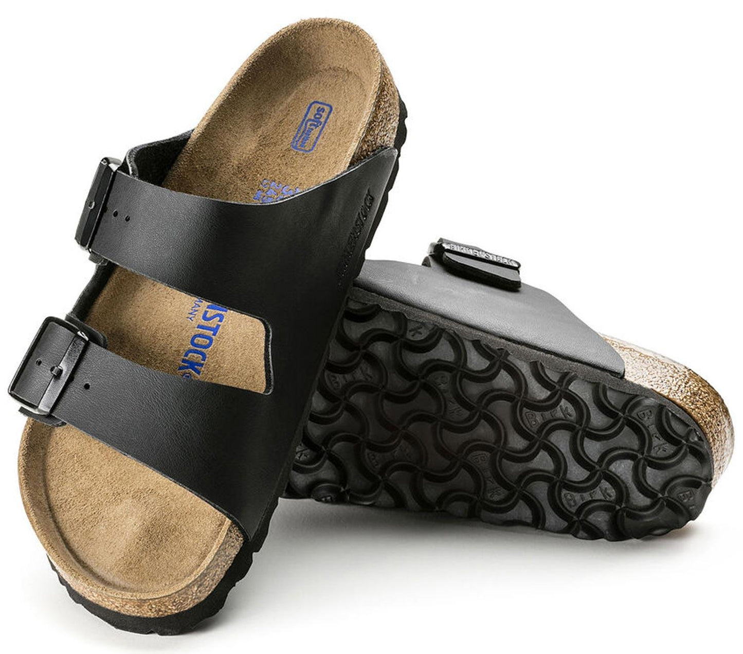 Sandali Arizona Soft Birkenstock 0551253 nero plantare morbido (41-47)