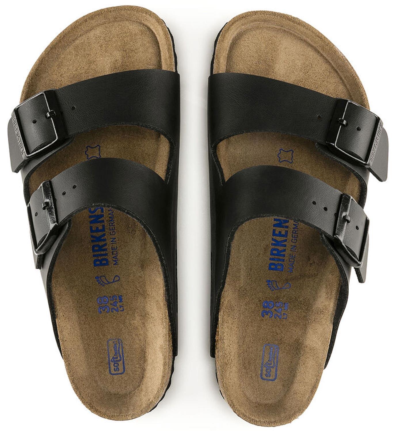 Sandali Arizona Soft Birkenstock 0551253 nero plantare morbido (41-47)