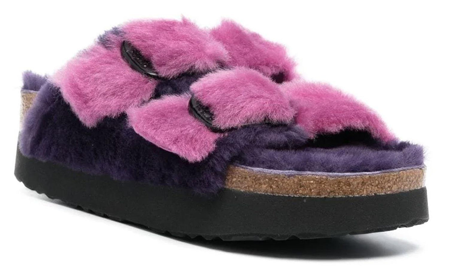 Sandali Arizona Plateau Big Buckle Teddy Papillio by Birkenstock 1025452