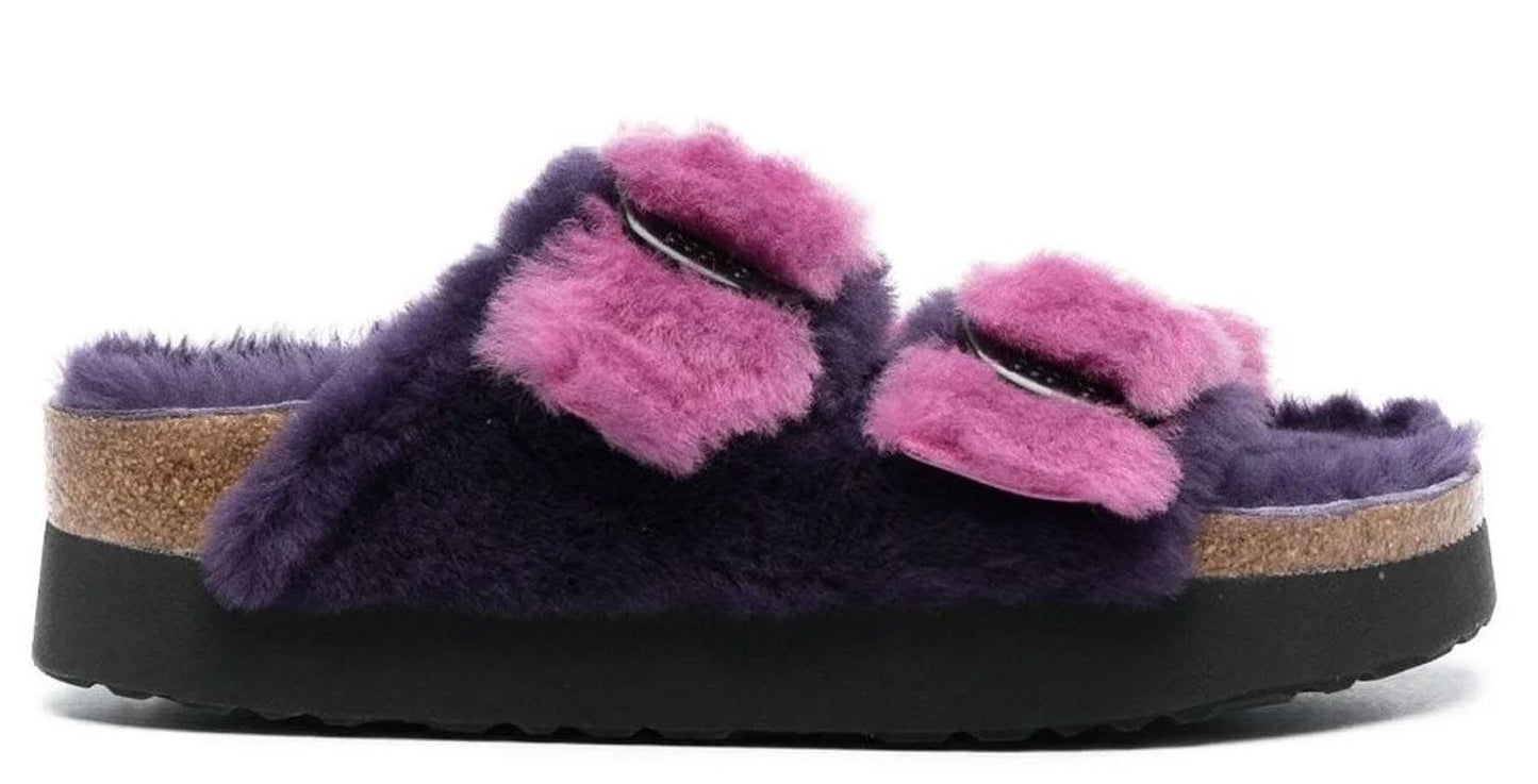 Sandali Arizona Plateau Big Buckle Teddy Papillio by Birkenstock 1025452