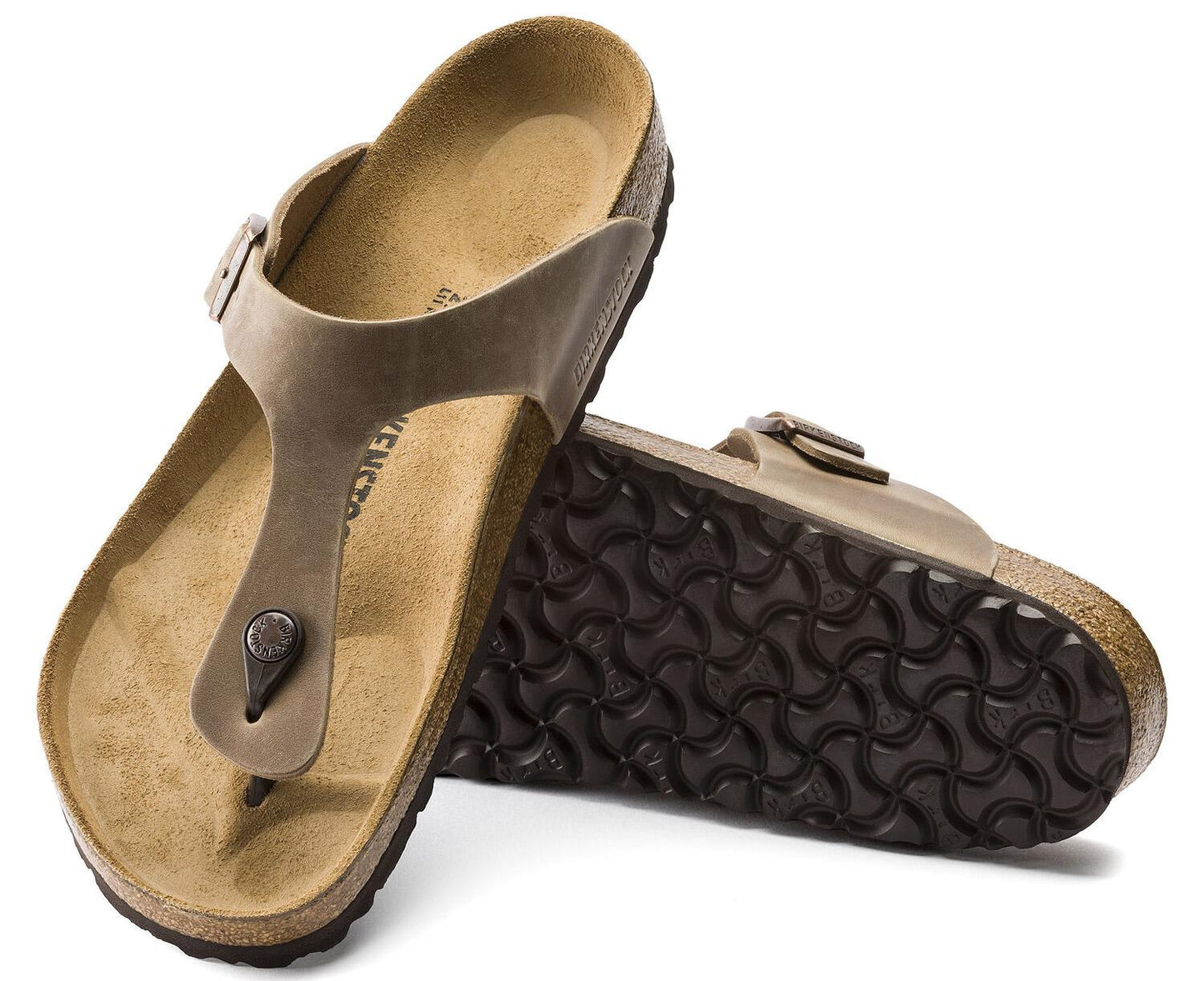 Infradito Birkenstock Gizeh 943811 in pelle oliata tabacco (35-41)