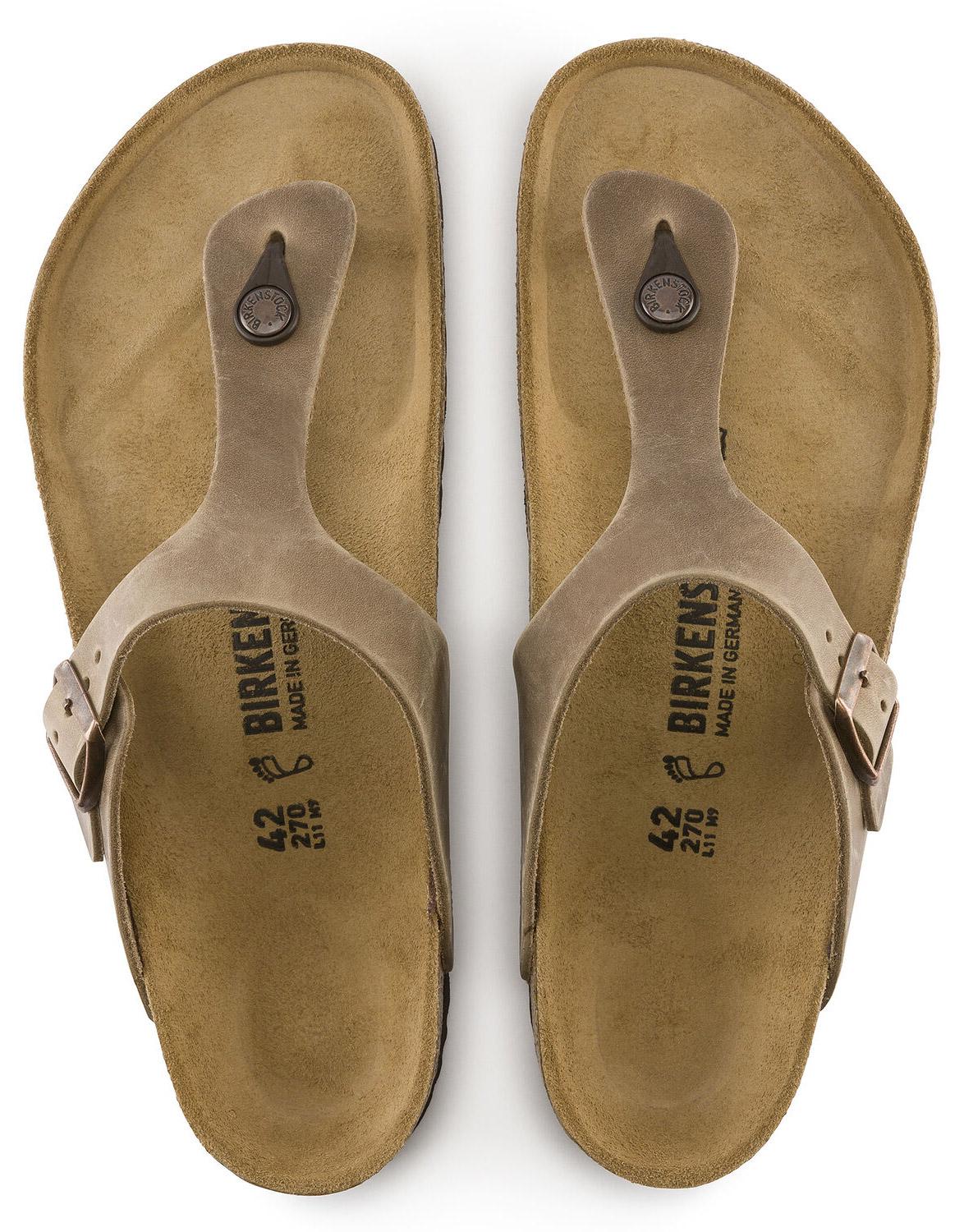 Infradito Birkenstock Gizeh 943811 in pelle oliata tabacco (35-41)