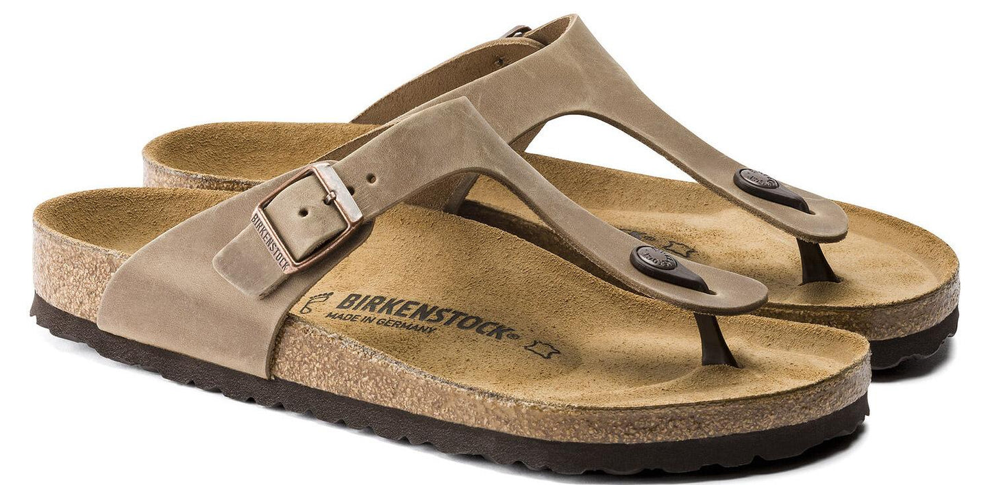 Infradito Birkenstock Gizeh 943811 in pelle oliata tabacco (35-41)