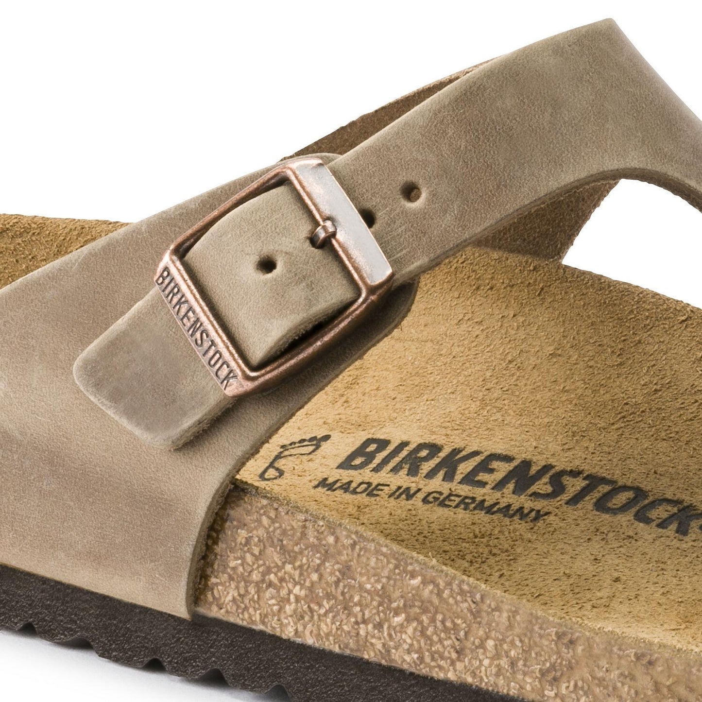Infradito Birkenstock Gizeh 943811 in pelle oliata tabacco (35-41)