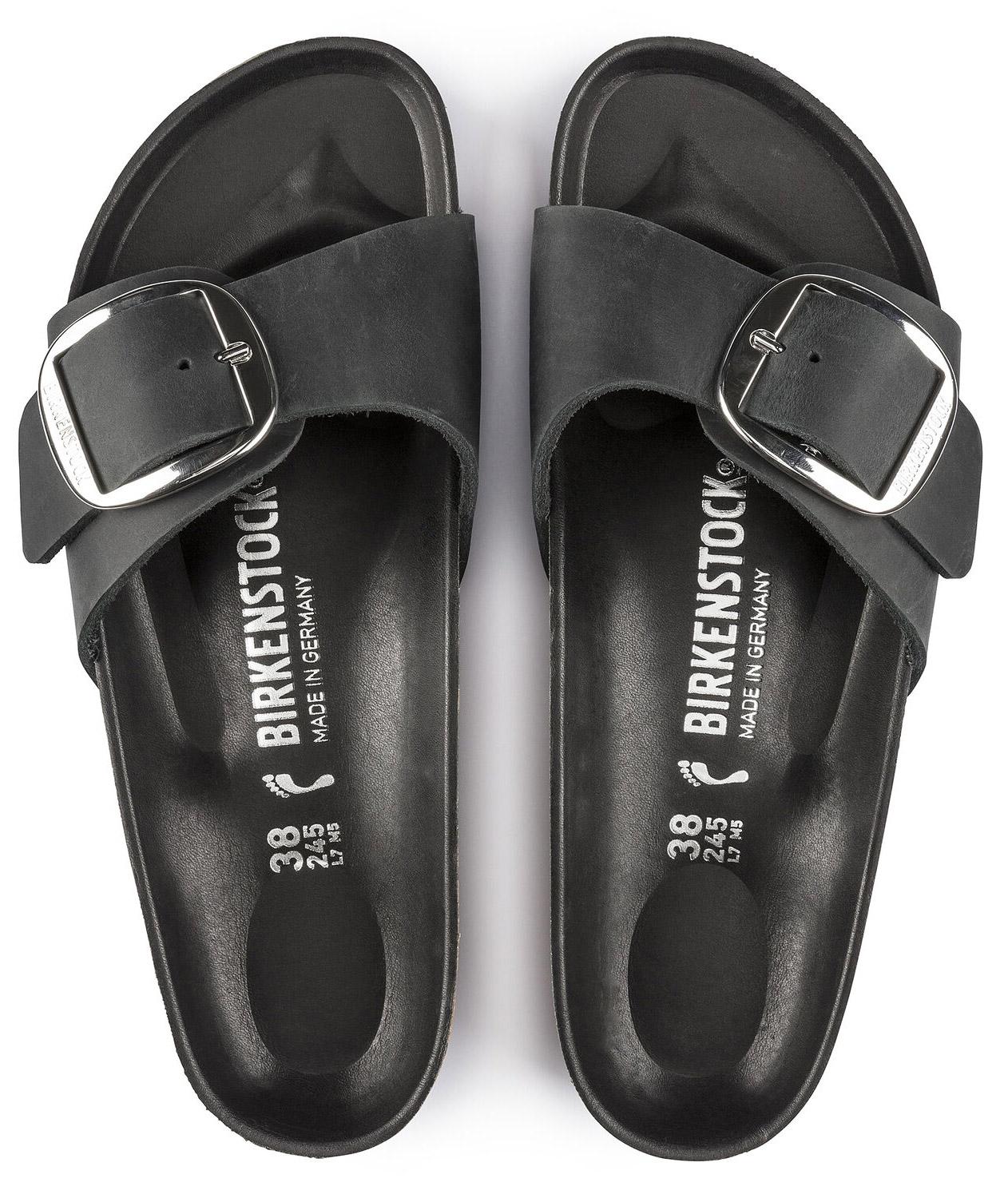 Sandali Birkenstock Madrid Big Buckle in pelle nera 1006523
(35-41)