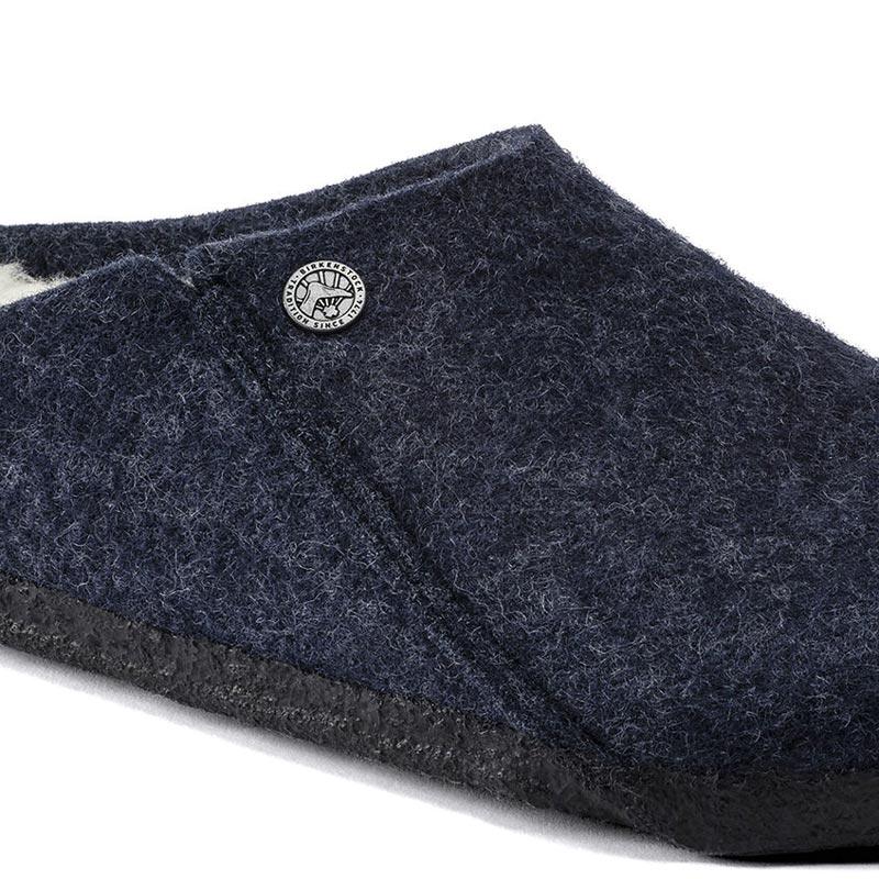 Sabot Zermat Birkenstock 1017539 pantofole Blu feltro Lana (35-41)