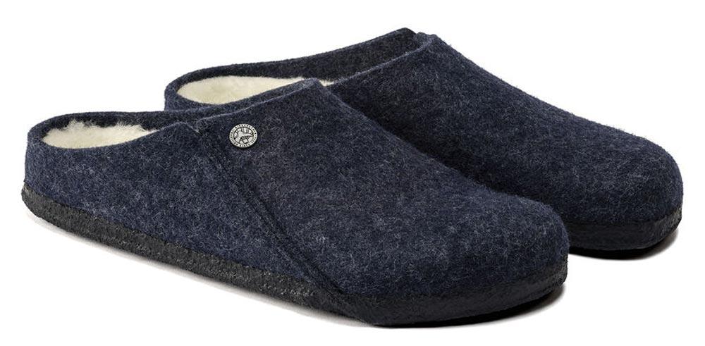 Sabot Zermat Birkenstock 1017539 pantofole Blu feltro Lana (35-41)