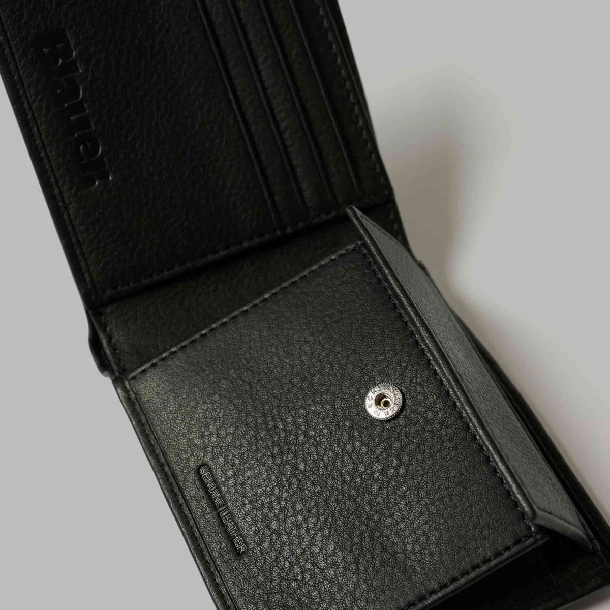 Portafoglio Blauer COP01 Colorado uomo in pelle nappa nera RFID – fotografia 3 di 3