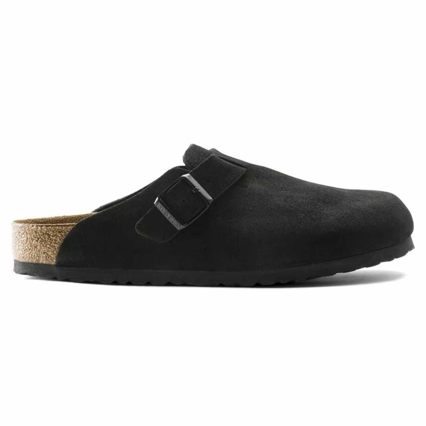 Sabot Boston Birkenstock 1027067 in camoscio nero (41-45)