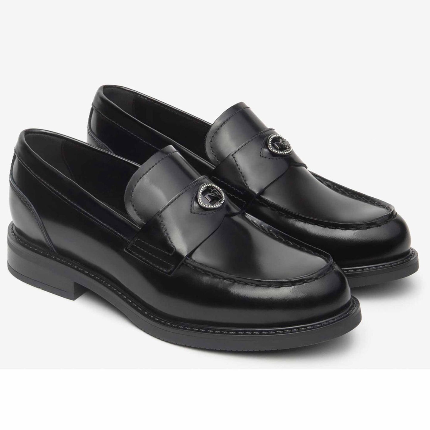 Mocassini NeroGiardini I513960-100 I513960 3960 scarpe