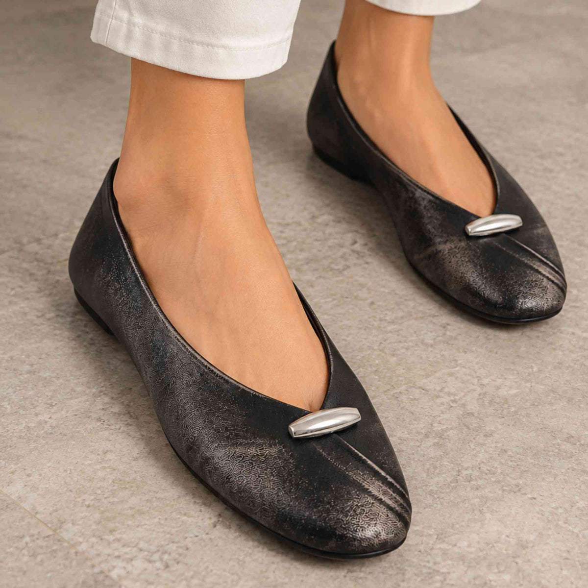 Ballerine Divine Follie "LW42" donna pelle taupe