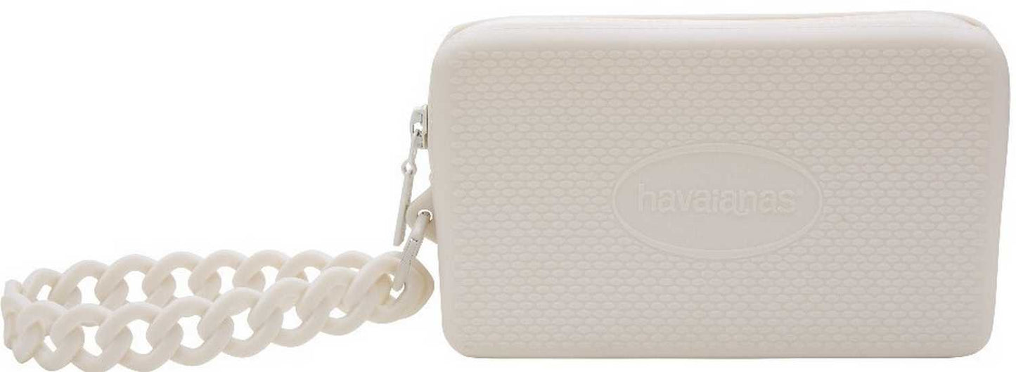 Borsa donna Mini bag Chain Havaianas in silicone beige