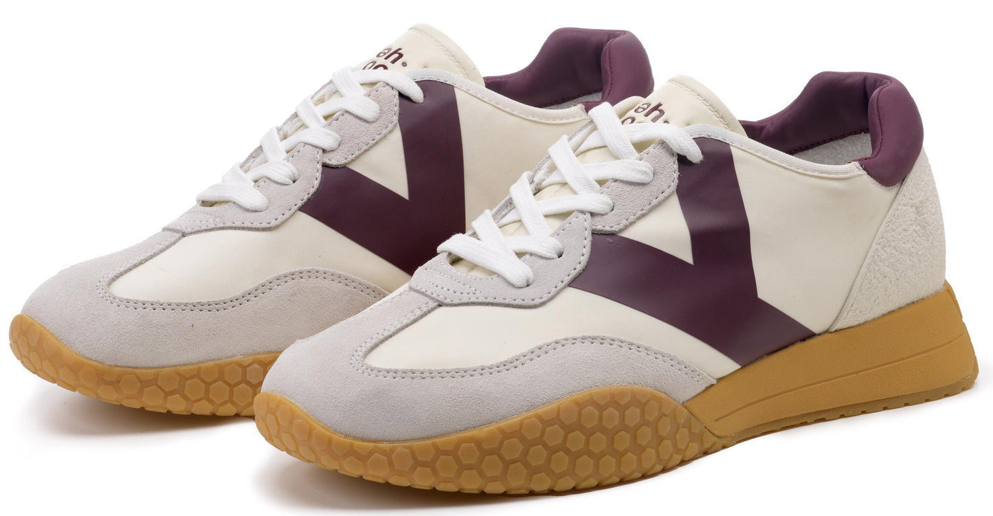Sneakers Keh-Noo 9753 scarpe uomo bianco/bordeaux