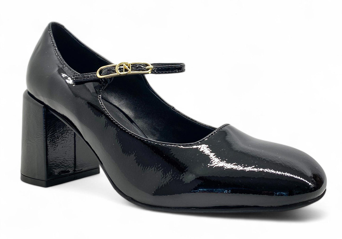Decoltè CafèNoir GC3223 scarpe donna in pelle verniciata nera